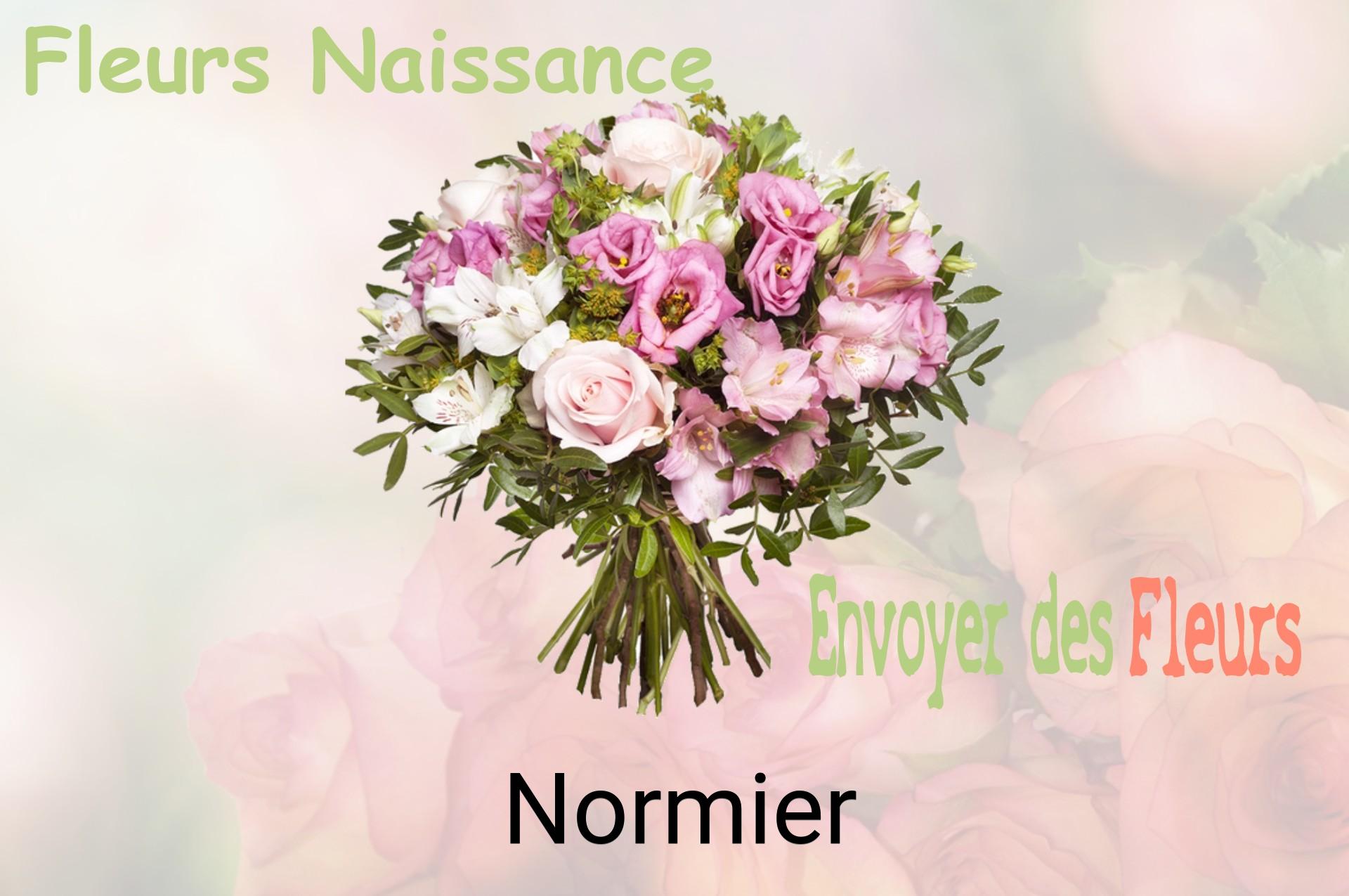 Bouquet de fleurs de naissance livré à Normier